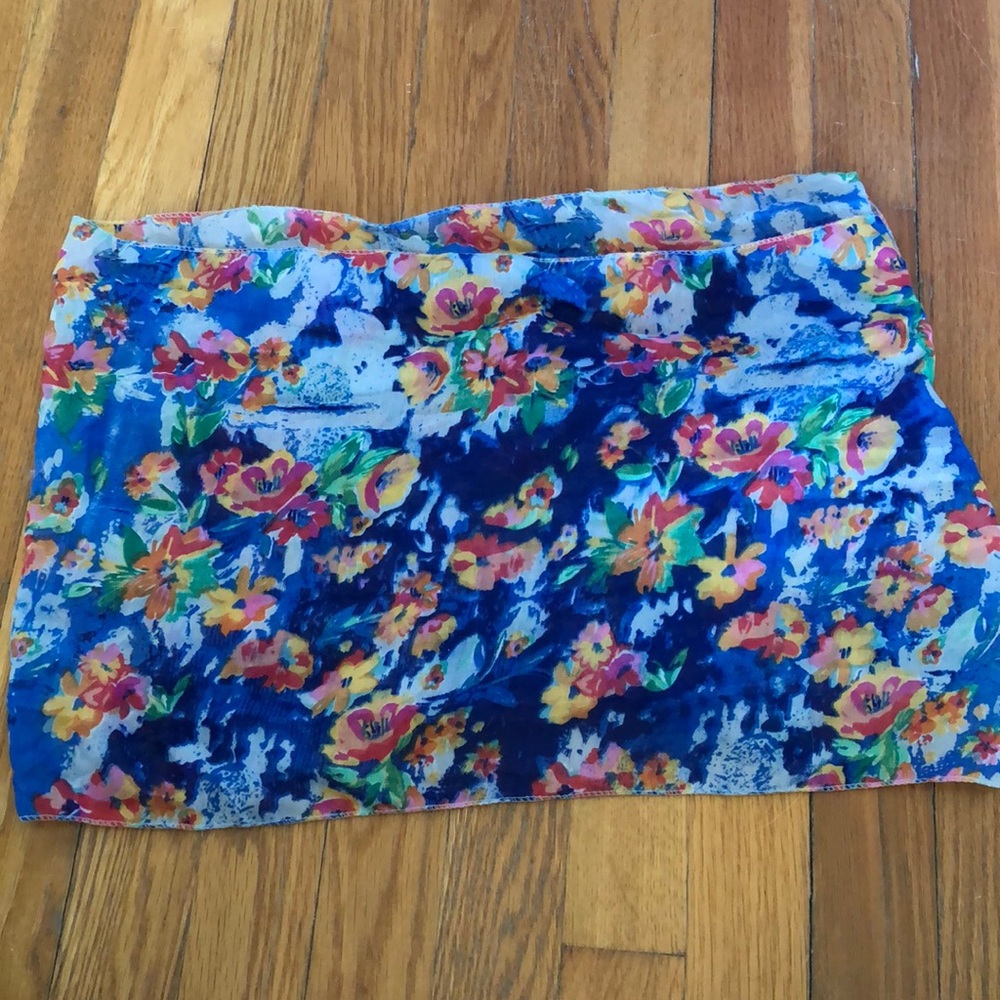 Flowered Infinity Scarf